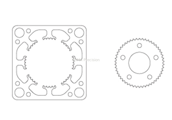 statore del motore passo a passo NEMA6 di 14mm che timbra le laminazioni dello statore del rotore 14.3x14.3mm