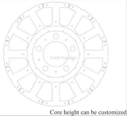 OD103mm Rotore e statore motore presa di fabbrica Personalizzato Vari modelli nucleo motore Rotore e statore in acciaio al silicio di alta qualità