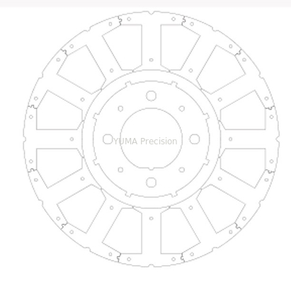 OD103mm Rotore e statore motore presa di fabbrica Personalizzato Vari modelli nucleo motore Rotore e statore in acciaio al silicio di alta qualità