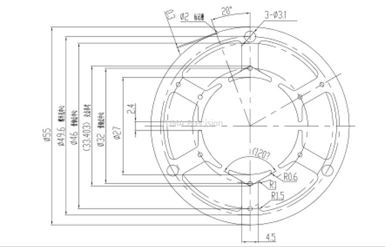 Nucleo di ferro del motore elettrico della laminazione per la lavatrice dell'elettrodomestico